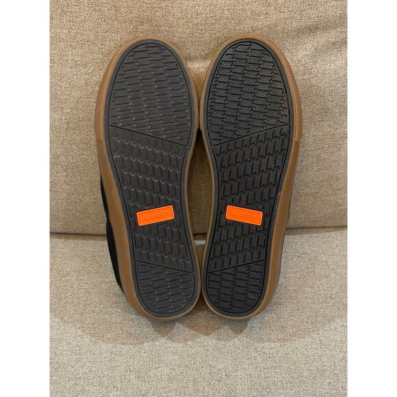 Lugz Mens Clipper Classic Slip-On Fashion Sneaker | Black/Gum Size 7W - Picture 6 of 7